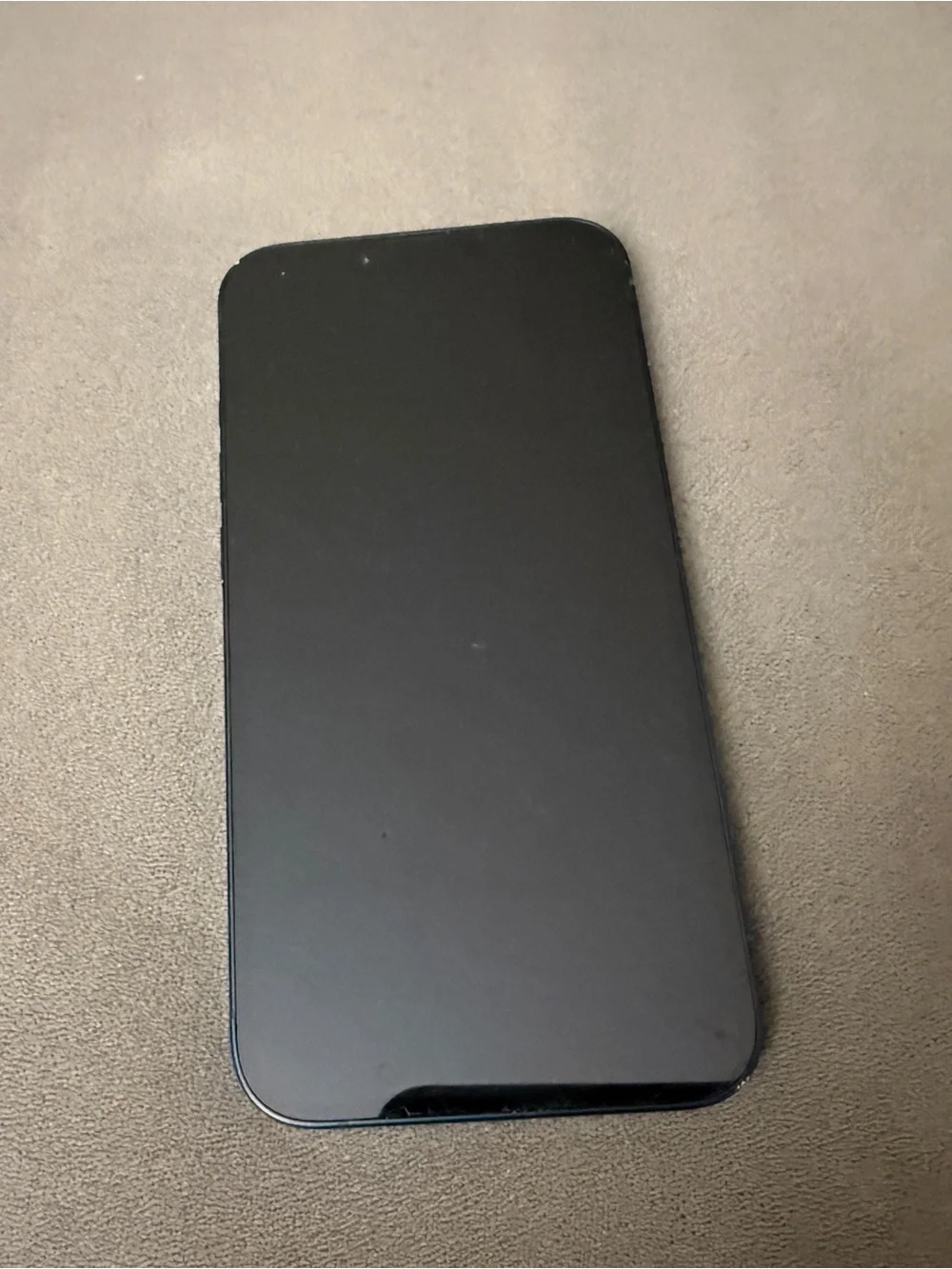Apple Black Smartphone with Edge-to-Edge Display
